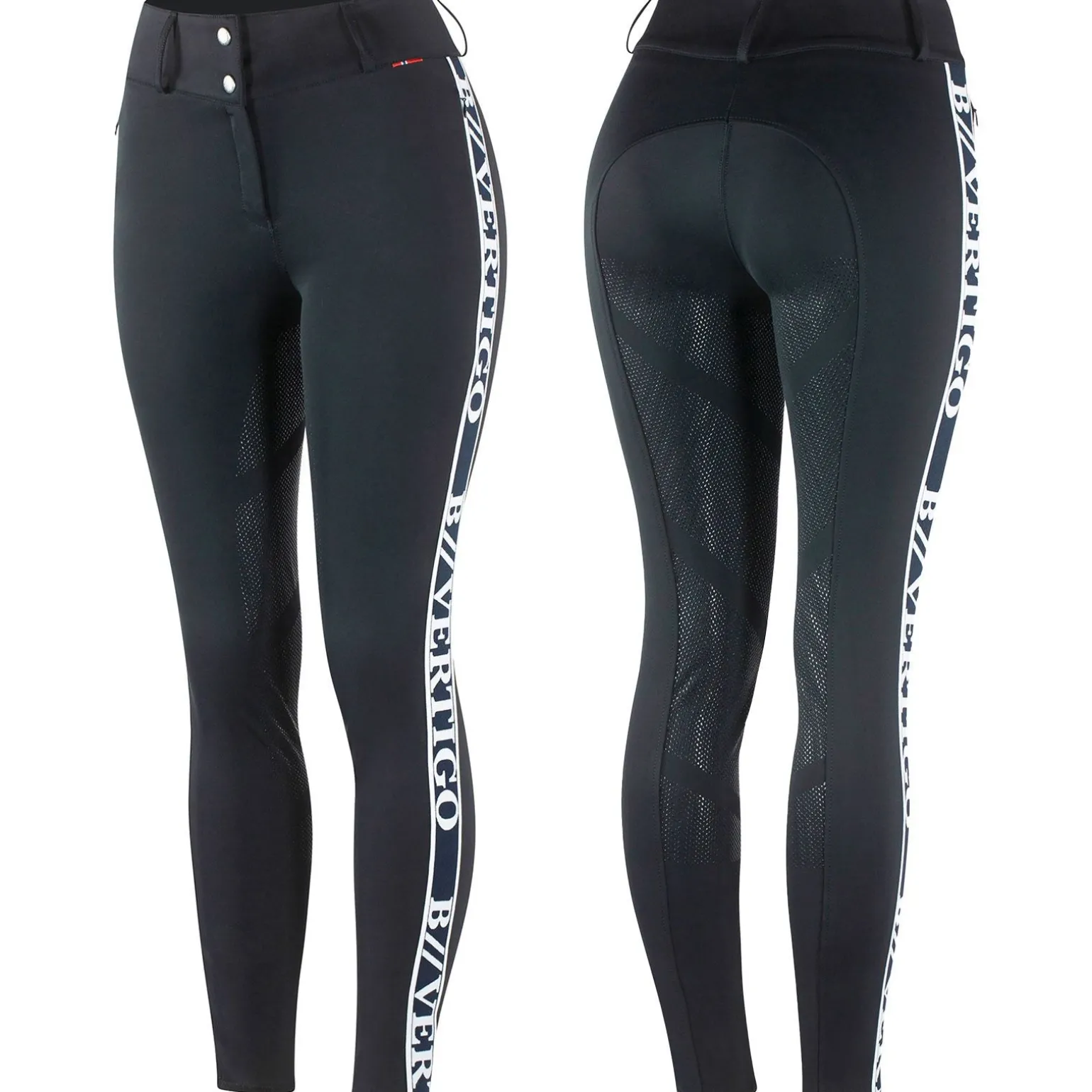 Angelika Damen Vollbesatzreithose mit Silikon Grip und hohem Bund