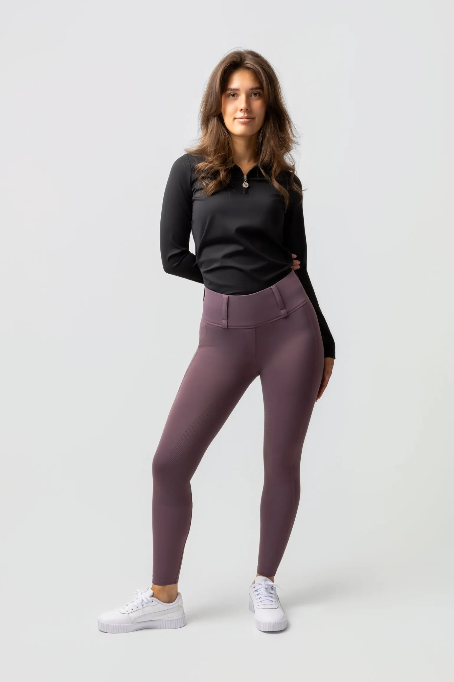Anya Damen Hybrid Thermo-Reithose mit Fullgrip
