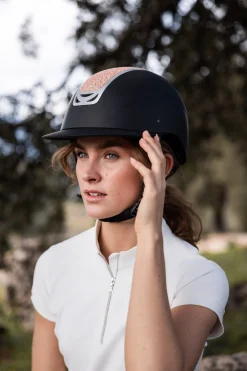 Arix II Reihelm mit Kristallverzierung