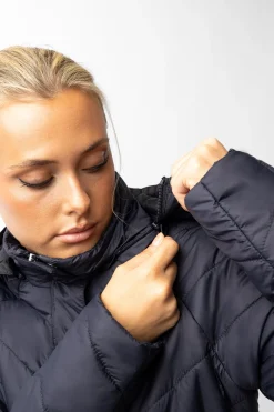 Aurora Gefütterte Damen Parka Reitjacke mit abnehmbarem Rock