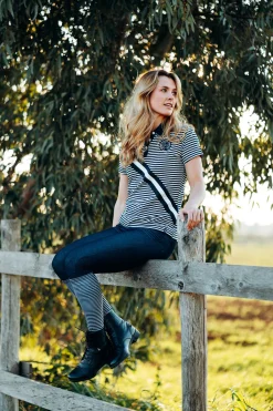 Bedruckte Reitsocken mit schmalem Schaft