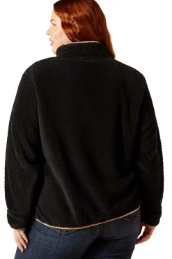 Berber Snap Damenpullover mit halber Knopfleiste