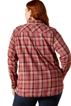 Billie Jean Damen Hemdbluse mit langen Ärmeln