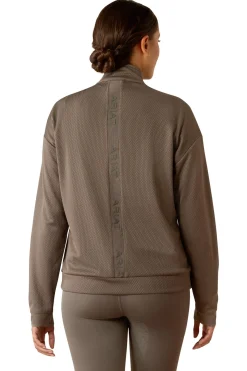 Breathe Damen Sweatshirt mit 1/2 Reißverschluss