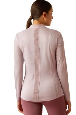 Breathe Damen-Funktionsshirt mit langen Ärmeln und 1/4 Reißverschluss