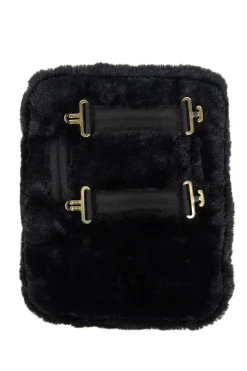 Brusterweiterung aus veganem Lammfell, 2 Schnallen