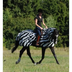 Buzz-Off Zebra Fliegenausreitdecke
