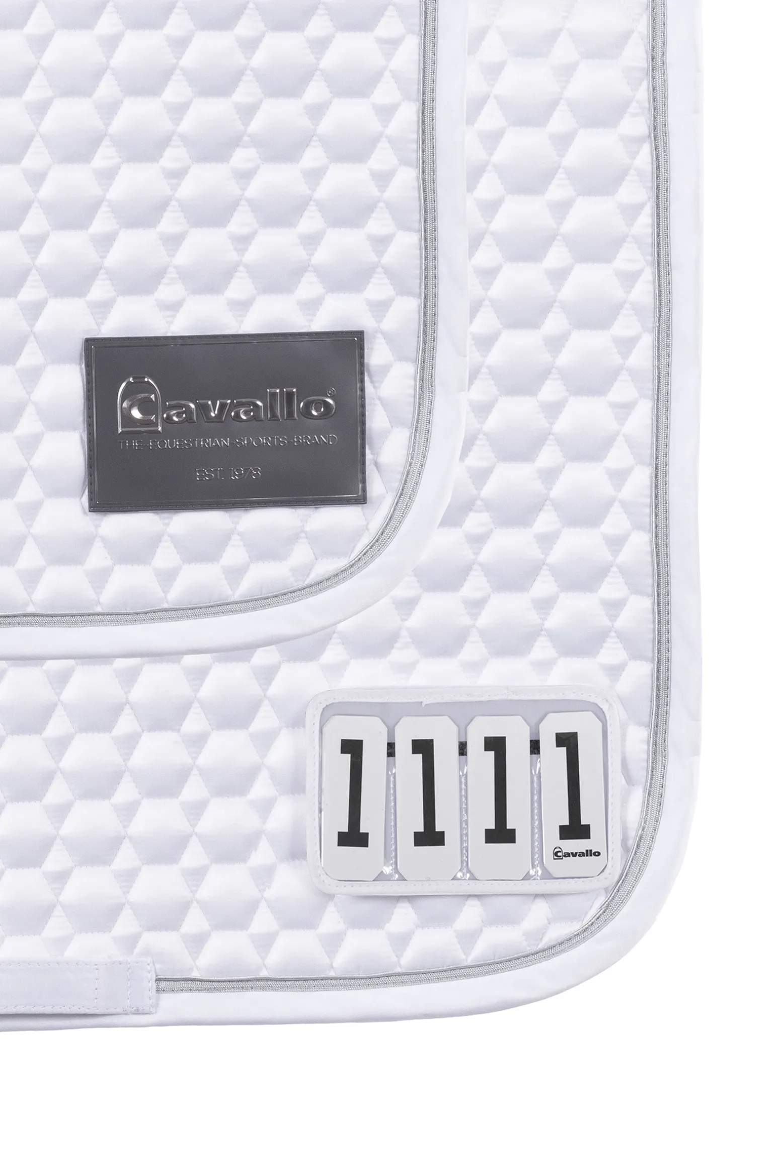 CavalJolly Vielseitigkeitsschabracke mit Startnummer