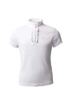 Christel Kinder Turniershirt mit Kurzarm und Rüschen