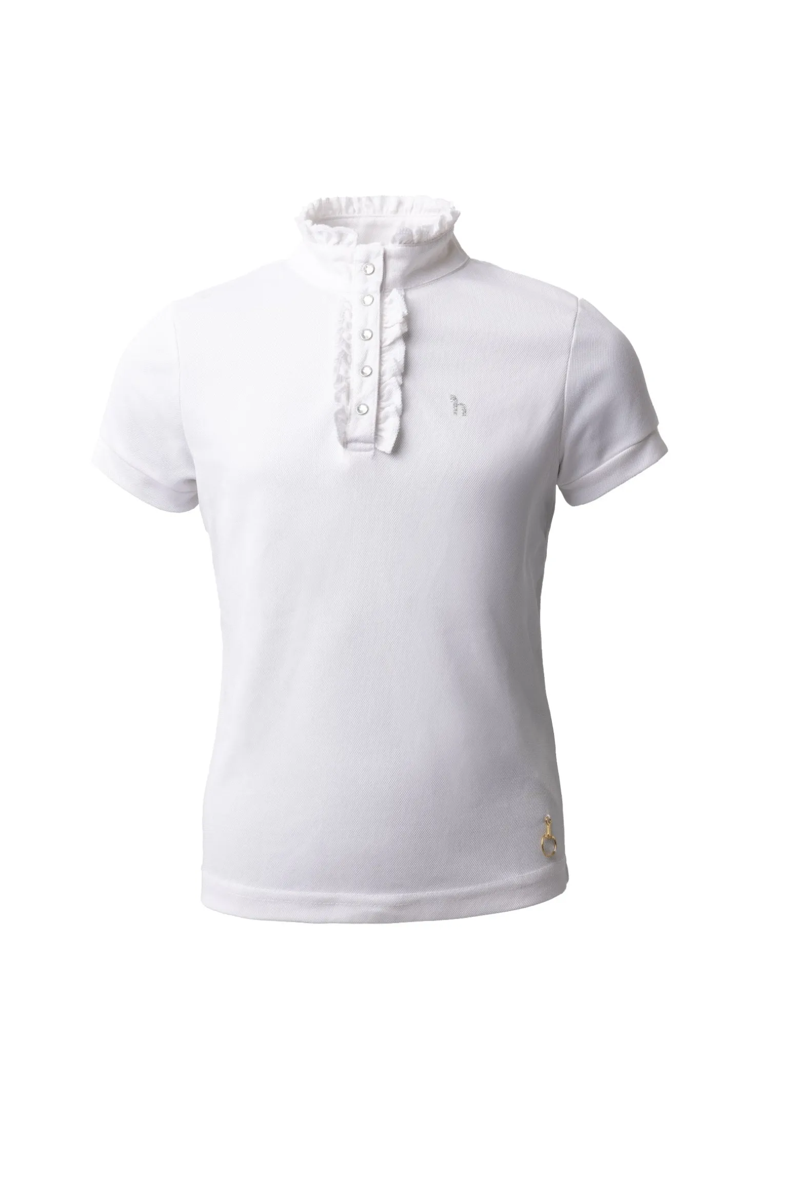 Christel Kinder Turniershirt mit Kurzarm und Rüschen