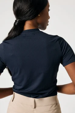 Courtney S/S Gestreiftes Mesh-Shirt