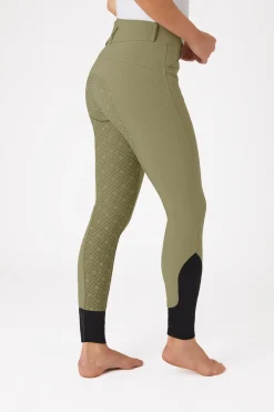 Damenreithose mit Vollbesatz und hohem Bund