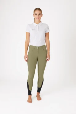 Damenreithose mit Vollbesatz und hohem Bund