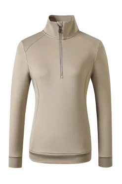 Damen-Sweatshirt mit halbem Reißverschluss SS25