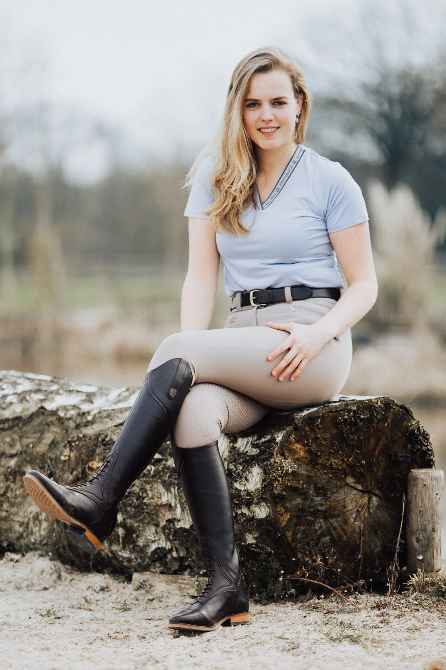 Diana Damen Kniebesatzreithose