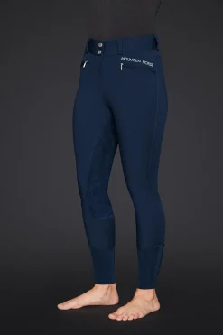 Diana Damen Vollbesatzreithose mit Kunstleder