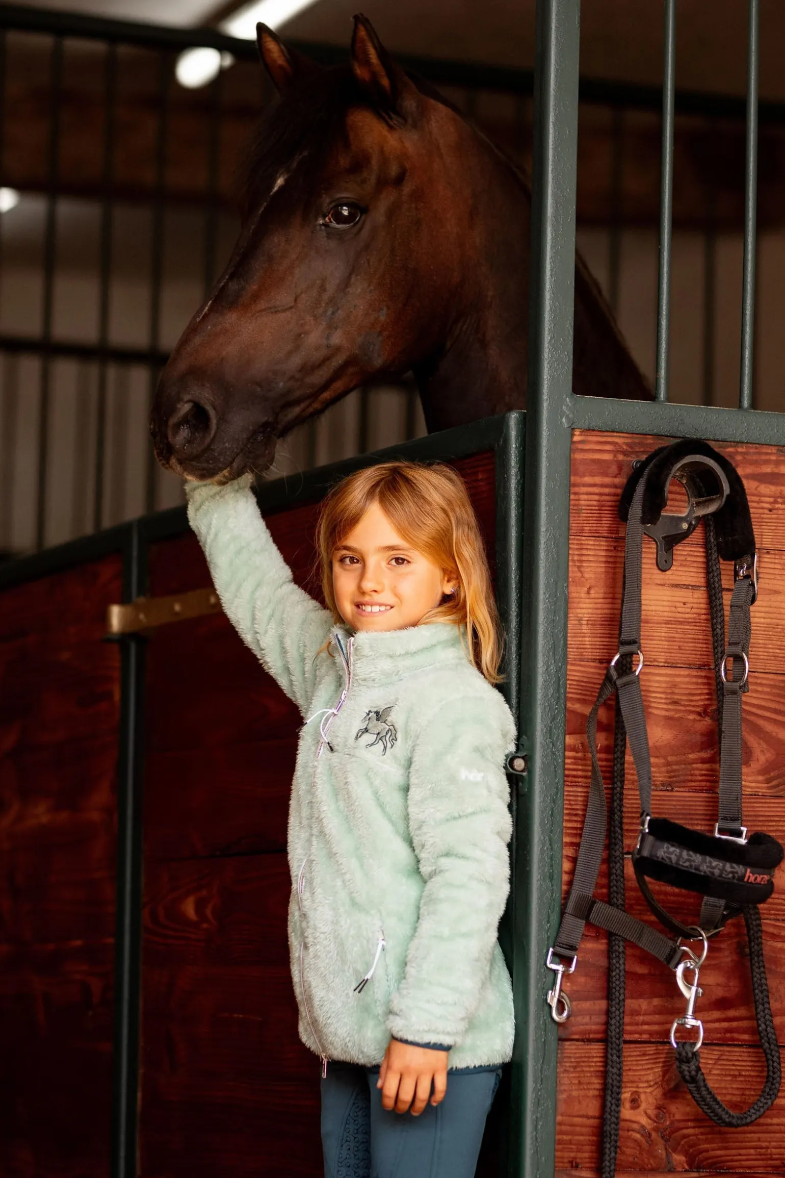 Elsa Kinder Fleece-Reitjacke