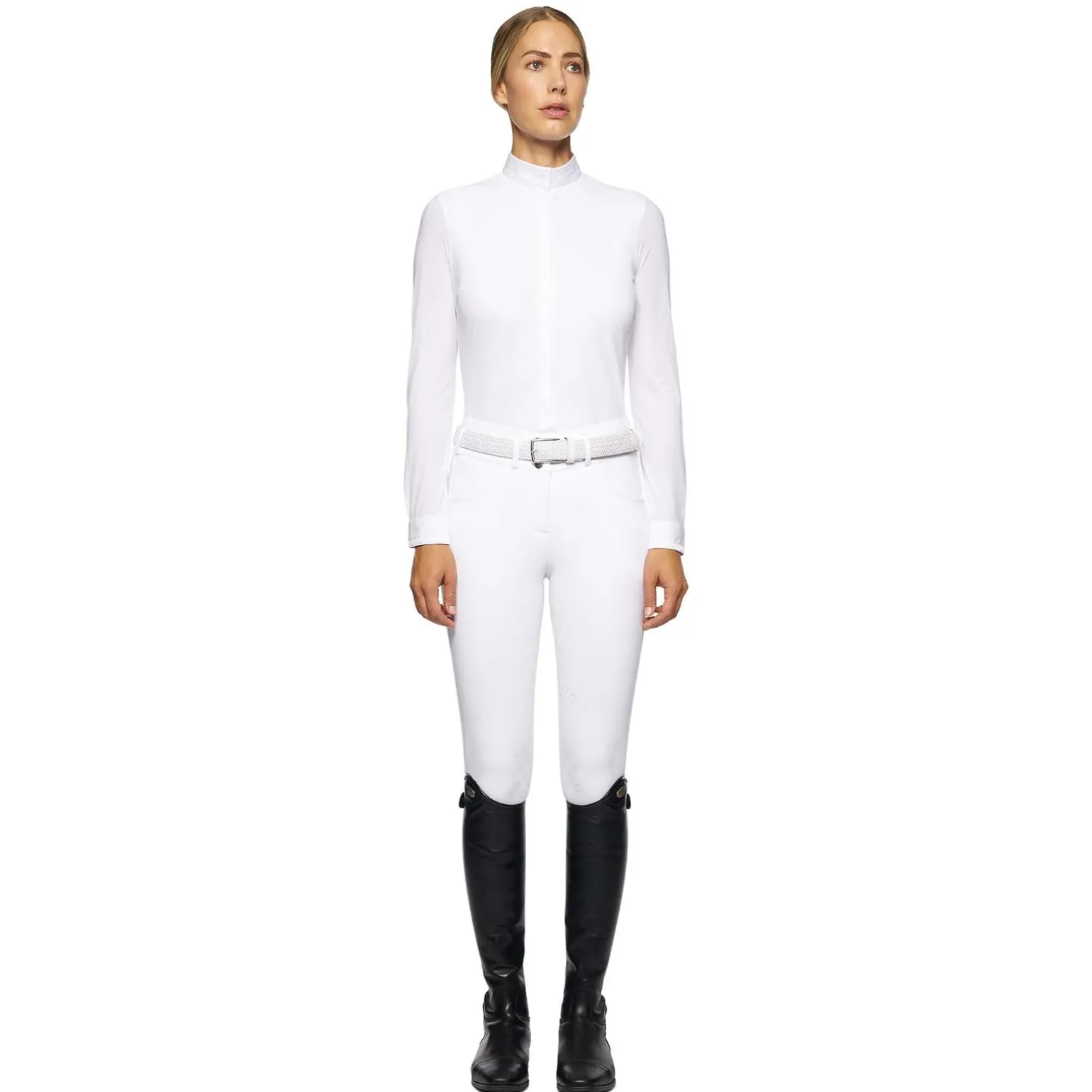 Embroidery Damen Tunier-Langarmshirt