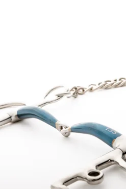 ergonomisches Pelhamgebiss, einfach gebrochen, lang, 14 mm