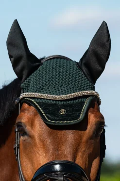 Fliegenhaube Velvet Monogram