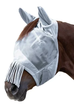 Fliegenmaske mit Ohren und Nasenfransen