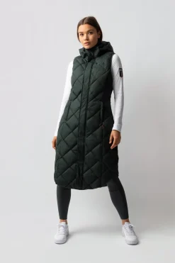 Gem Damen lange gefütterte Reitweste