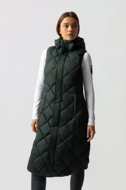 Gem Damen lange gefütterte Reitweste