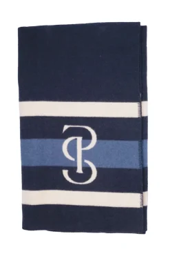 gestreifte Wolldecke