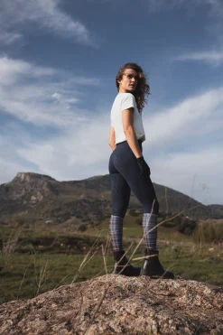 Gillian Damen Reitleggings aus Kompressionsmaterial mit Vollbesatz