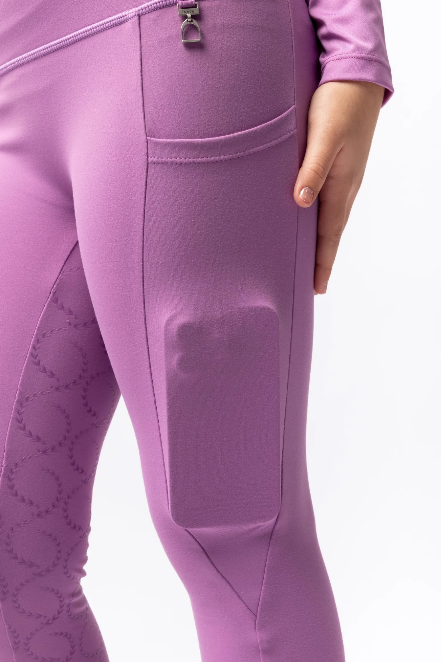 Gillian Kinder Kompressionsreitleggings mit Vollbesatz