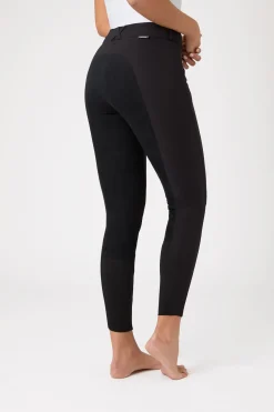 Grand Prix Damen-Vollbesatzreithose mit Lederbesatz, UPF 50+