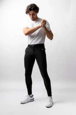 Grand Prix Herrenreithose mit Vollbesatz aus Silikon UPF 50+