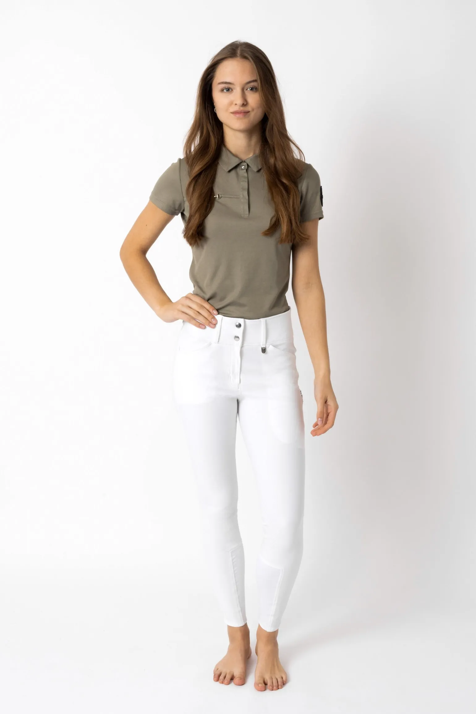 Grand Prix II Damen Reithose mit Kniebesatz