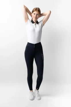 Justine Damen Thermoreithose mit Vollbesatz und Silikon Grip