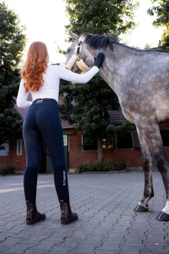 Justine Damen Thermoreithose mit Vollbesatz und Silikon Grip