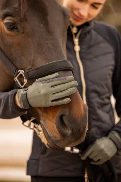 Laia Damen Reithandschuhe mit Logo Print