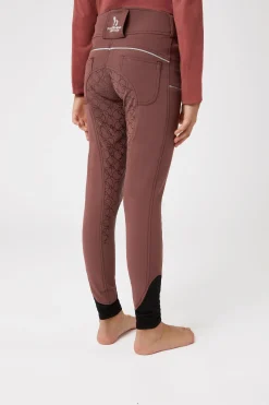 Leighton Teens Vollbesatzreithose mit Silikongrip und Handytasche