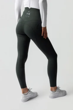 Leonora Damen nahtlose Thermo-Reithosen mit Vollbesatz