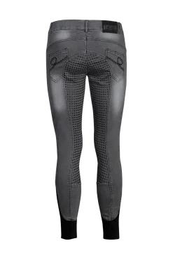 Liciano Reithose mit Vollbesatz für Kinder in Denim-Look