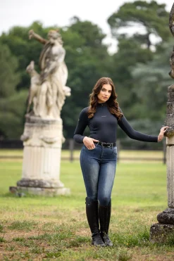 Mia langärmliges Funktionsshirt mit Mesh