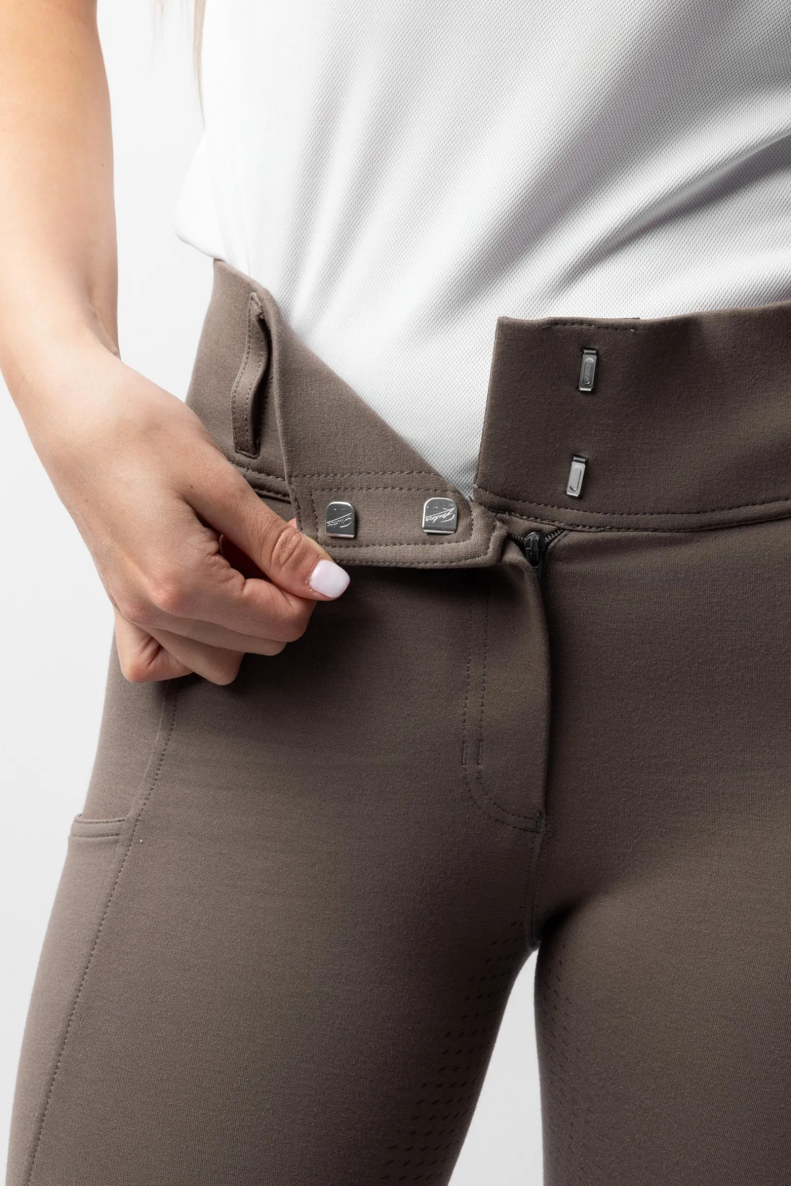 Mira Damen Reithose mit Vollbesatz und hohem Bund