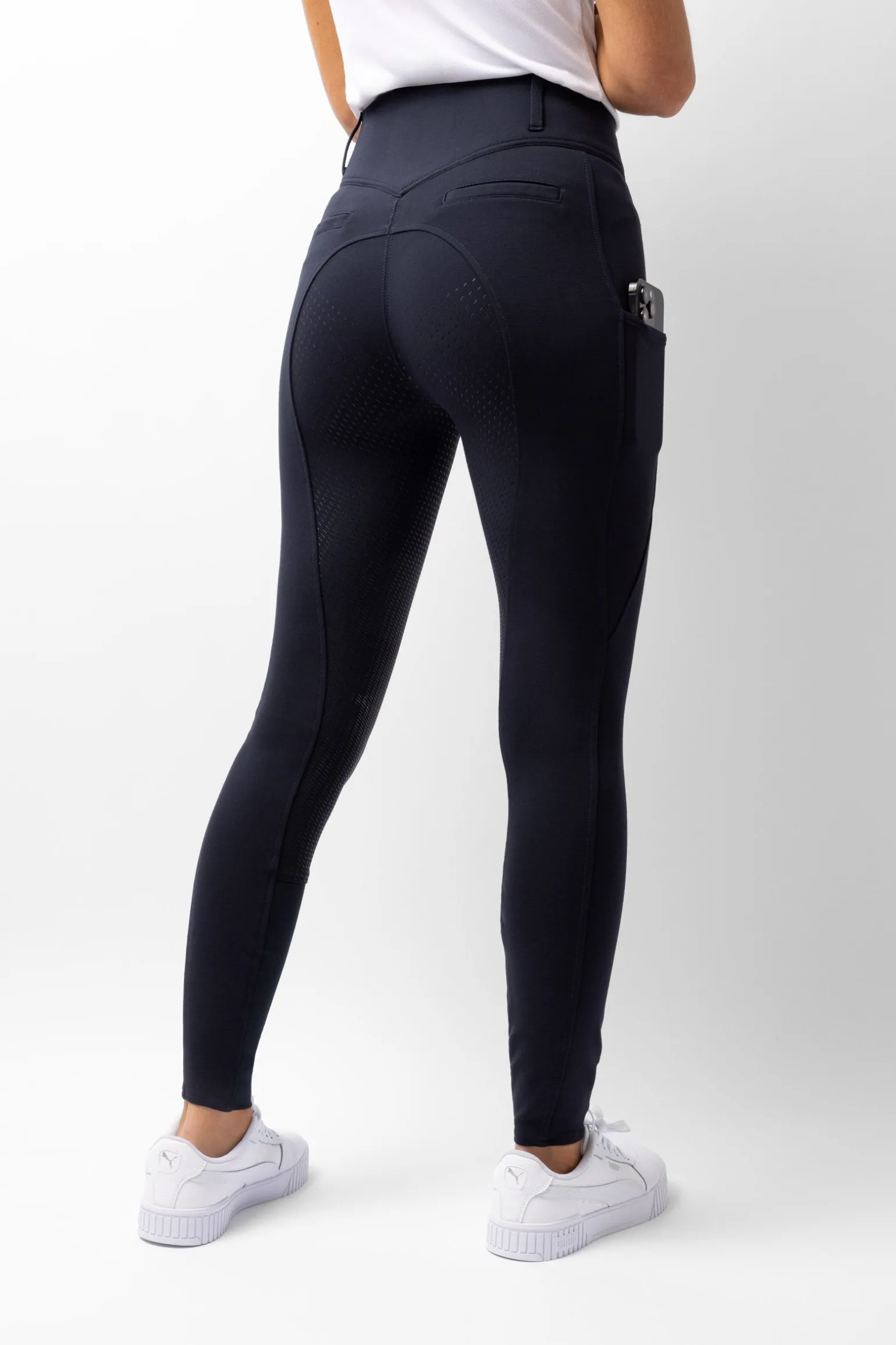 Mira Damen Reithose mit Vollbesatz und hohem Bund