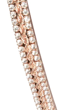 Nancy Stirnriemen mit Kristallen und Flechtdetail