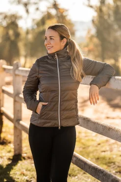 Natalie Damen Reitjacke mit abnehmbaren Ärmeln