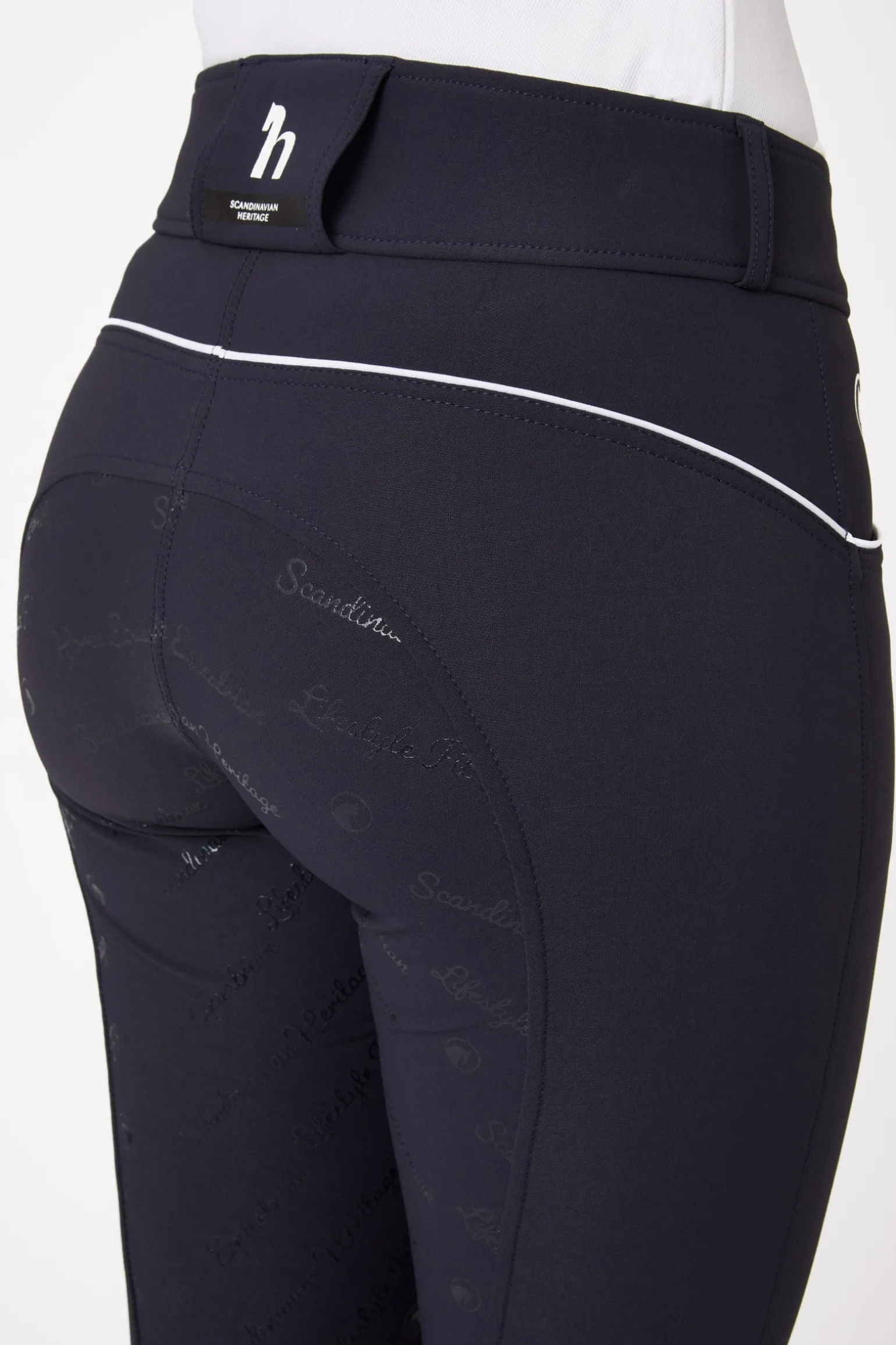 Nordic Performance Damen-Vollbesatzreithose mit Silikongrip, UPF 50+