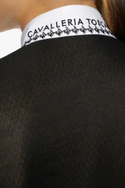 plissiertes Langarm Damen Turniershirt