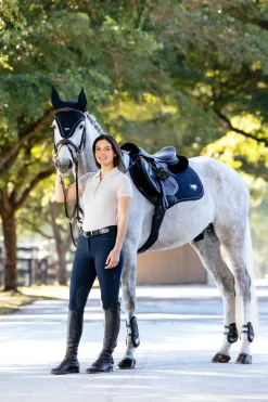 Puissance Close Contact Springschabracke aus Wildlederimitat