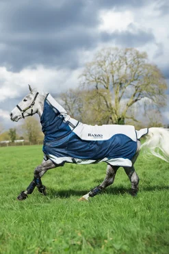 Rambo Summer Series Weidedecke mit Liner und abnehmbarem Halsteil, 100g