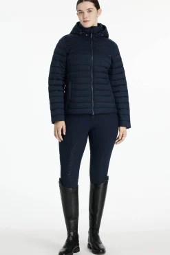 Rose Damen-Steppjacke mit Kapuze