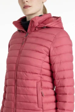Rose Damen-Steppjacke mit Kapuze